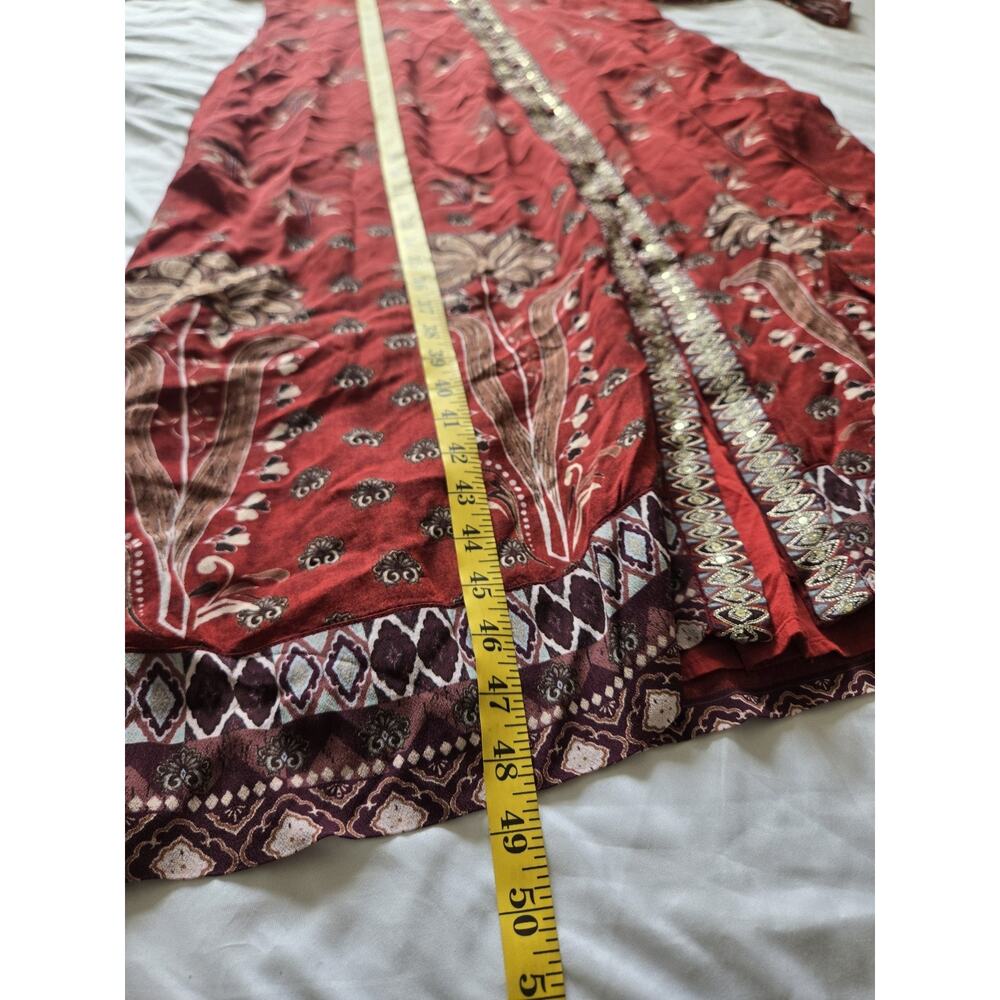 Soft Surroundings Dress Phoenix Midi Embroidered Smocked Boho Cottage Size Small - Picture 8 of 8